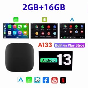 ANYFAR | 3in1 Android 13.0 CarPlay Ai Box Wired to Wireless Carplay Android Auto USB WIFI Adapter For Youtube Netflix Plug And Play