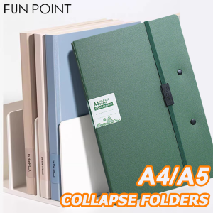 FUNPOINT A4/A5 Foldable Clipboard File Folder Paper Organizers Low Profile Clip Pocket Size Clip Board