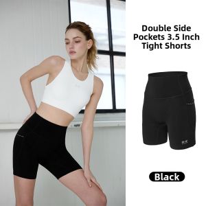 Imported Womens Pocketed Cycling Yoga Shorts