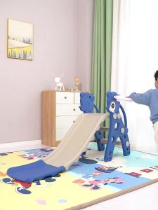 Kid Indoor Slide And Swing Indoor Playground Gym Kids Slide Baby Slide Playground For Kids Single Toddler Family Cartoon