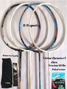 raket bulutangkis victor thruster f claw 30lbs
