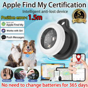 👍100% Original👍 HOCO E91 MiNi GPS Intelligent Positioning Anti-lost Device Remote Precise Positioning One Click Call to Find GPS Positioning Tracker Lost Reminder Anti-Lost Locator with Silicone Case Finder for iOS No Need to Install Additional Apps