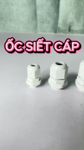 Cable Gland Nhựa PG7 PG9 PG11 - Ốc Siết Cáp Nhựa ABS Chịu Nhiệt Cố Định Dây Điện Hộp Kỹ Thuật