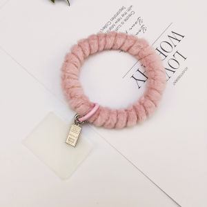 สร้อยคอผูกโทรศัพท์แบบหนังสือพิมพ์แบบหนา สายรัดยาง สายรัดแขน โซ่จับ หัวเข็มขัด ตกแต่ง ป้องกันการสูญเสีย เครื่องประดับโทรศัพท์มือถือแบบสะพายข้อมือสำหรับผู้หญิง