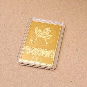 Chow Sang Sang 周生生 999.9 24K Pure Gold Chinese Gifting Collection Horse Gold Ingot for Women & Men 958929 Price-by-Weight 20g Gold