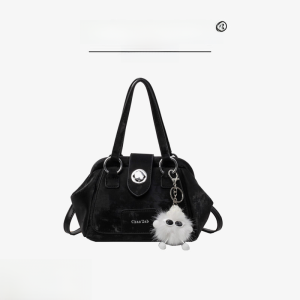 Túi Đeo Chéo Nữ Thiết Kế Tối Giản Có Túi Khóa Kéo Mềm Màu Trơn Phong Cách Hàn Quốc Túi Đeo Vai Đơn Mùa Xuân 2024