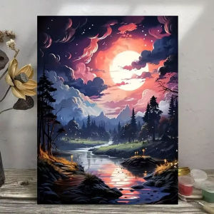 BILIBILI | Vibrant Serene Night Sky Landscape Artwork Jigsaw Puzzle 500/1000/1200/2000PCS Stress Relief Puzzle Wall Art Decor Gift