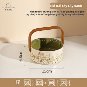 MODERN SWEETHOME | Đĩa Trái Cây & Đồ Ăn Vặt Đa Năng Gốm Sứ