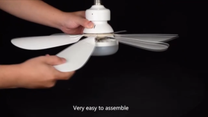 (P) Ceiling Fan Light 6 blade Small Ceiling Fan with 3-Speeds Dimmable Ceiling Fan with Lights30W 16.5