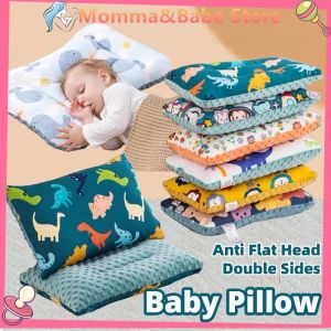 100% Pure Cotton Children Pillow Skin Friendly Baby Grade Head Sleeping Bean Velvet Toddler Pillow