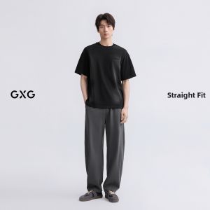 GXG | Washed Design Round Neck Knit T-Shirt