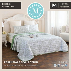 MARTHA STEWART ESSENTIALS MICRO-WASHED BEDDING - FORAGE