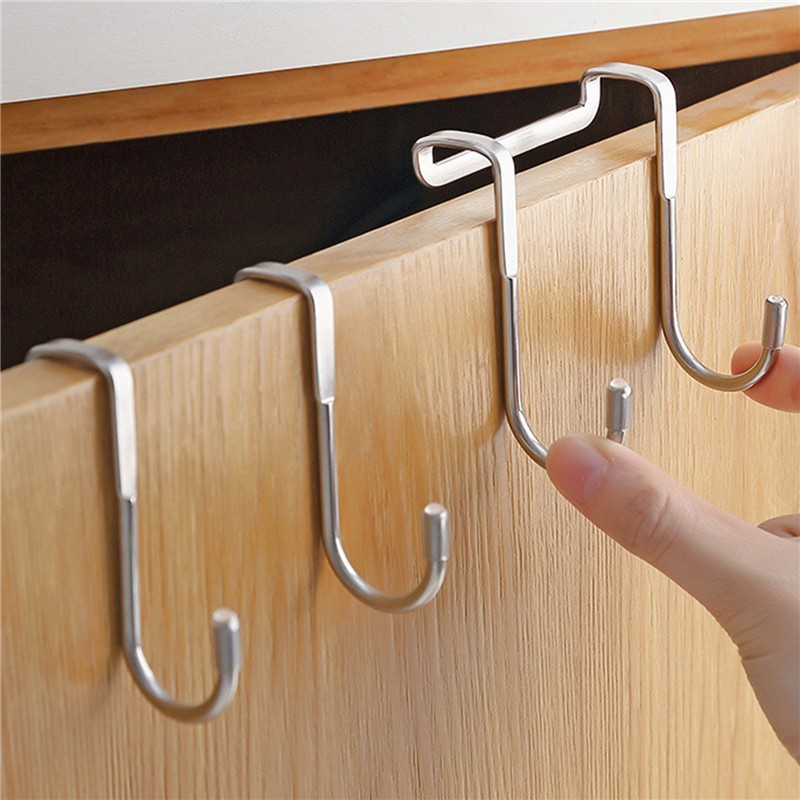 HÀNG CÓ SẴN - Móc Inox 304 Treo Áo Khoắc Đồ Dùng Nhà Bếp Hình Chữ S Đôi Gắm Cửa Tủ