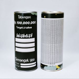 Celengan Target 100 Juta 2 tahun Big Jumbo XXL Permanen Tabungan Target 100 juta Buka tutup