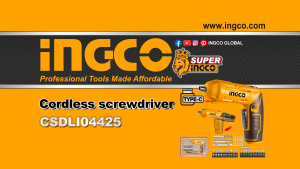 INGCO 4V 4NM LI-ION SCREWDRIVER SET | 24 BITS | CSDLI04425