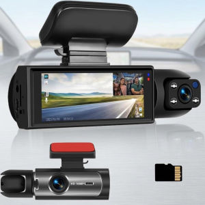 Camera Hành Trình Kép 1080P HD Với Tầm Nhìn Ban Đêm Cảm Biến G Màn Hình IPS Ghi Hình An Toàn Trước Và Sau Xe
