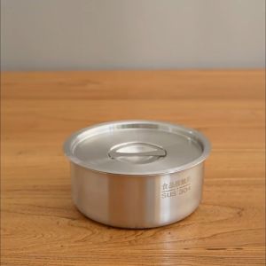 Multi-purpose Steaming Bowl 304 Stainless Steel Heat-Resistant Bowl Stainless Steel Steaming Bowl 500ML 304不锈钢带盖蒸蛋碗