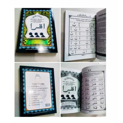 [PAKET 10 BUKU] IQRO BENDEL BESAR UKURAN 20 X 15 CM JILID 1 DAN 6