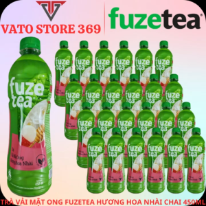 Trà vải mật ong hương hoa nhài FUZETEA chai 450ml
