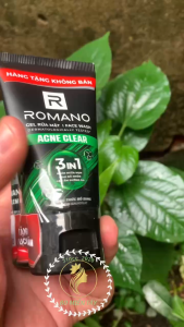[Combo Quà Tặng] Lăn Khử Mùi Romano 50ml + Tặng Kèm Sữa Rửa Mặt 25g – Thơm Lâu Ngăn Mùi Da Sáng Sạch