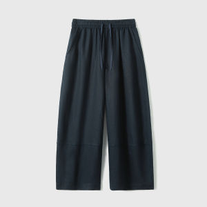 Breathable Loose Waist Comfort Slim Fit Linen Culottes Trousers