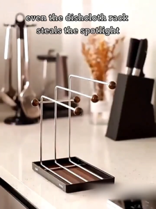 Rag holder Stainless steel multi-function drying rack storage span on the surface of the kitchen sink