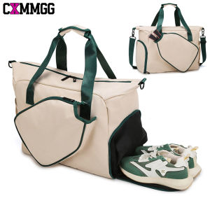 Table Tennis Bag with Shoe Compartment & Wet Pocket - Large Capacity Racket Shoulder Bag | Waterproof Sports Tote for Ping Pong