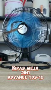 Kipas Advance TDS10 Kipas Angin Dinding Meja 10 Inch Hemat Listrik Kipas Tornado Besi Garansi 1 Tahun