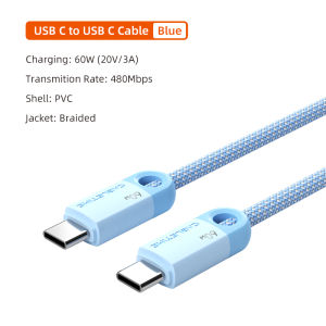 Cáp Sạc Nhanh CABLETIME PD60W USB C Cáp Truyền Dữ Liệu Type C Cho iPhone iPad Samsung - Dòng Điện Tối Đa 3A Cáp PVC