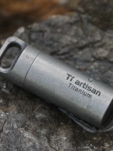 Portable Titanium Sealed Case Emergency Medicine Box Capsule Storage Waterproof Outdoor Travel First Aid Kit Personal Hygiene