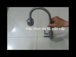 Vòi rửa bát nóng lạnh cần mềm vòi rửa chén bát inox 304 vòi bếp nóng lạnh mềm 304