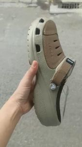 Dép sục nam cross yukon mesa clog cho nam đi mưa bám sàn full boxmàu kaki