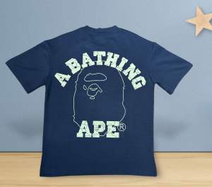 Mens Big Ape Head Print Casual Oversize Short-sleeved T-shirt(Ready Stock