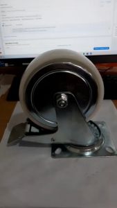 Roda Nilon hidup+rem 6"