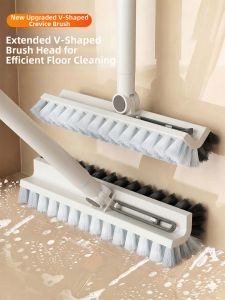 youqin | Bathroom and Floor Cleaning Tool Long Handle Hard Bristle Gap Brush