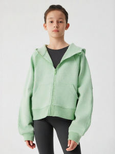 JOLLY BEAN | Hooded Loose Knit Sweater Jacket For Girls