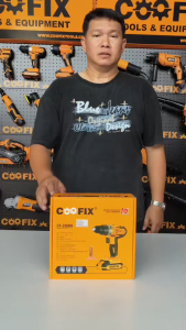 COOFIX สว่าน สว่านไร้สาย สว่านแบตเตอรี่ ขนาด 3 หุน รุ่น CF-CD008 แบตเตอรี่ 20V 1.5Ah แถมดอกไขควง 1 ชิ้น
