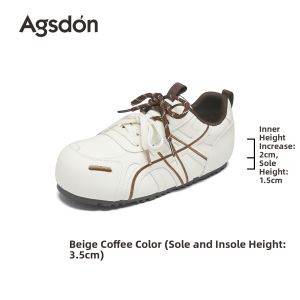 Agsdon | Thick Sole Height Increasing Casual Womens Training Shoes