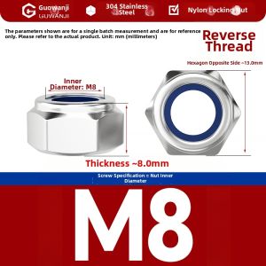GUWANJI | Anti-loosening Locking Stainless Steel Hex Nut