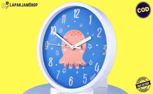 Jam Dinding Quartz Anak Anak Murah Alari AL1919 Elephant Hiasan Kamar Modern BestSeller Besar