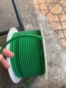 Dây PU xanh nhám hàn 2 đầu 8mm Dây PU xanh nhám dày 8li Dây curoa xanh nhám 8mm