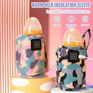 Portable Baby Bottle Warmer Insulation Thermostat Food Milk Heater Bag Heating Cover
