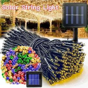 1Pc Solar String Light Fairy Garden Garland: Perfect for Home & Holiday Decor
