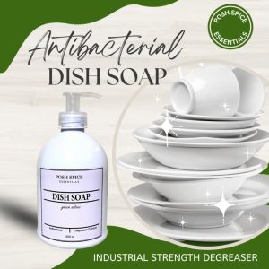 Premium Dishwashing Liquid Antibac Industrial Dish Soap 500 ml Posh Spice in Pump Bottle Antibacterial Degreaser Kitchen
