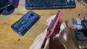 Case Untuk Realme C11 2020 New Casing Hp Kickstand Armor Belt Clip Terbaru