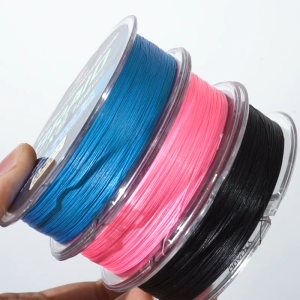 Memancing PE 150m Pewarna Air Hitam Biru Lembut Halus 0.12mm ~ 0.50mm Standar Diameter Kawat Kekuatan Tarik Yang Kuat Tahan Aus