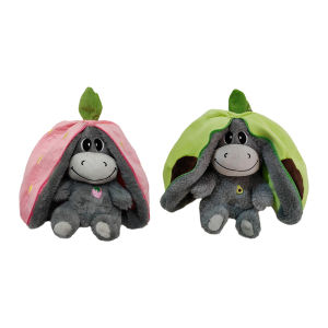 ตุ๊กตายัดนุ่นสำหรับเด็กทารกตุ๊กตาตุ๊กตาสัตว์ยัดไส้นุ่มลาตุ๊กตาตัวการ์ตูนหลับสำหรับทารกแรกเกิด