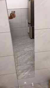 【Refund or replace if Broken 】5pcs/set HD full-length mirror Stitching mirror wall-mounted self-adhesive mirror pasted wall glass mirror(22x22cm/30x30cm)