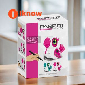 I know Parrot Line-Following Robot - Interactive Educational Toy for Kids Aged 6-12 | Perfect for Early Learning and Parent-Child Bonding