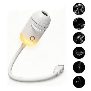 Donirt | New 2 in 1 USB Projection Light Manual Focus Galaxy Projector Light Car Ambient Lamp Romantic Room Moon Saturn Star Night Lights